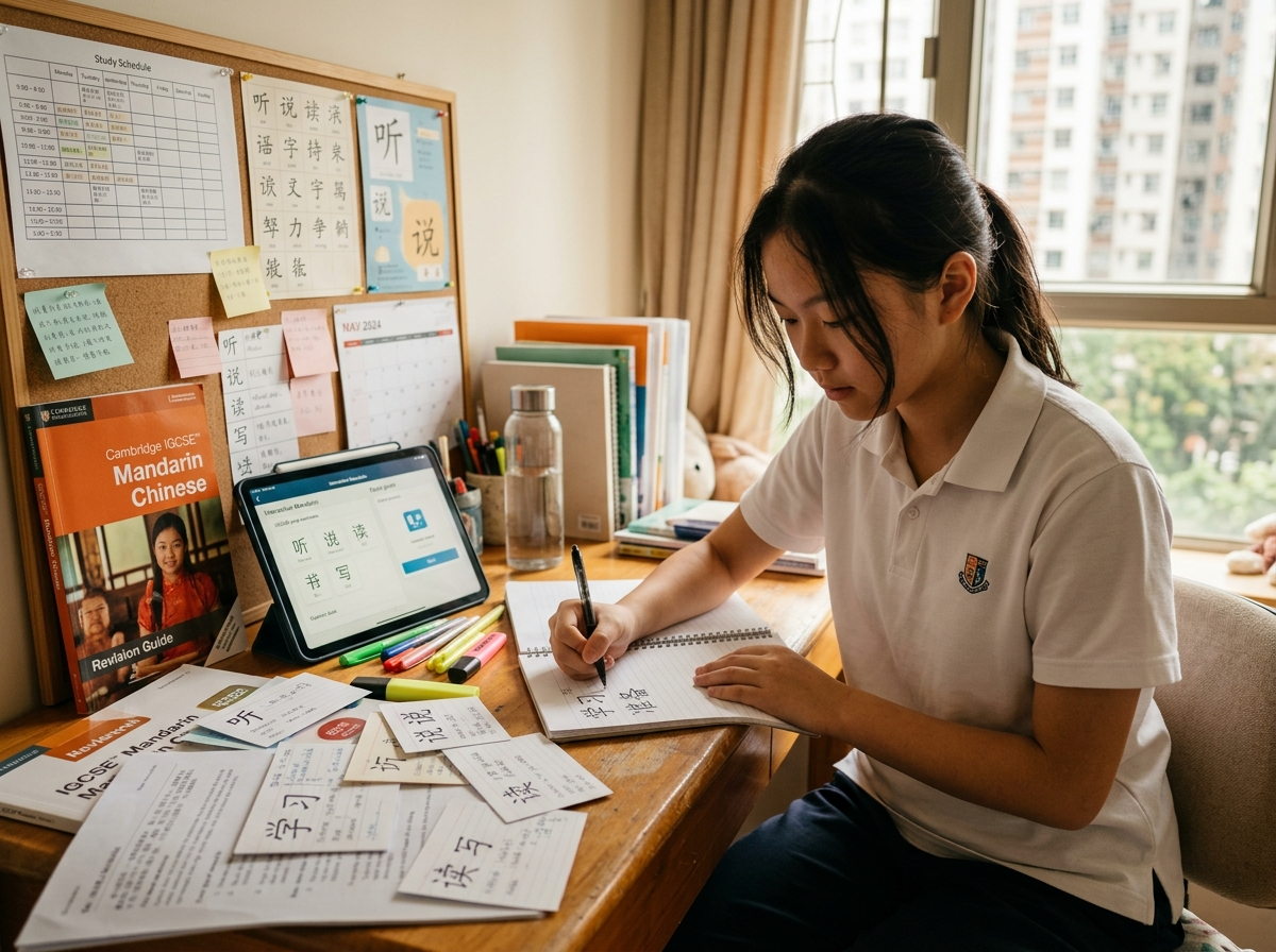 IGCSE Mandarin student studying in Hong Kong